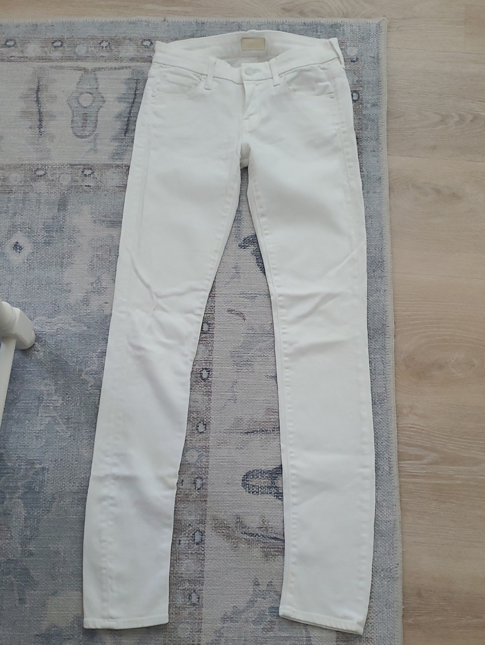 Mother The Looker Sleeping Beauty White Stretch Jean Denim Pants Sz24